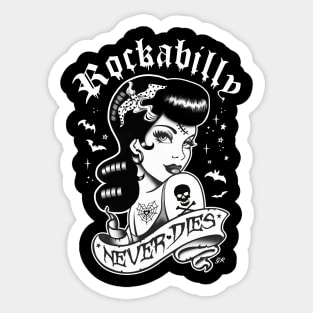 Rockabilly Never Dies Sticker